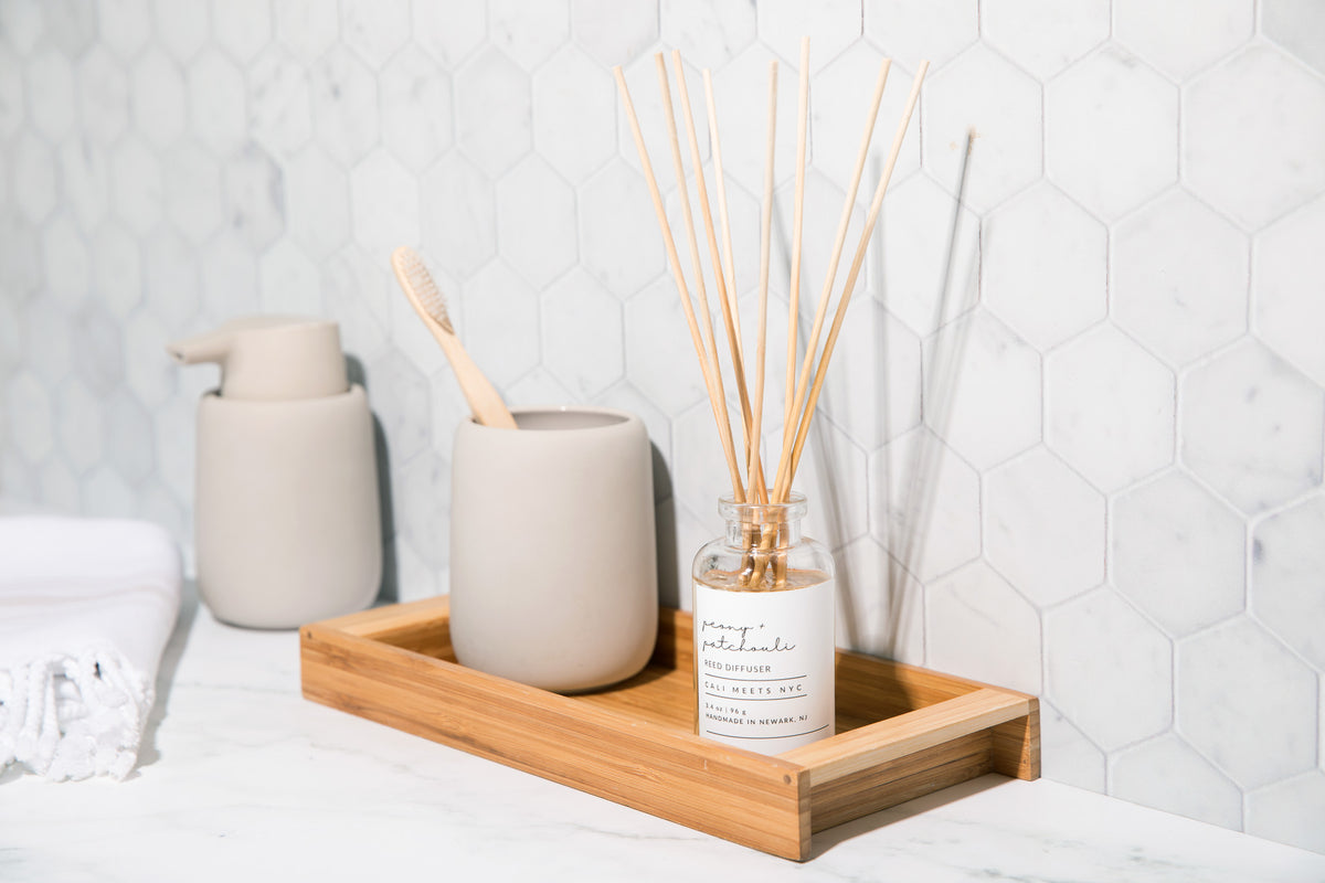 Leather + Vanilla Reed Diffuser