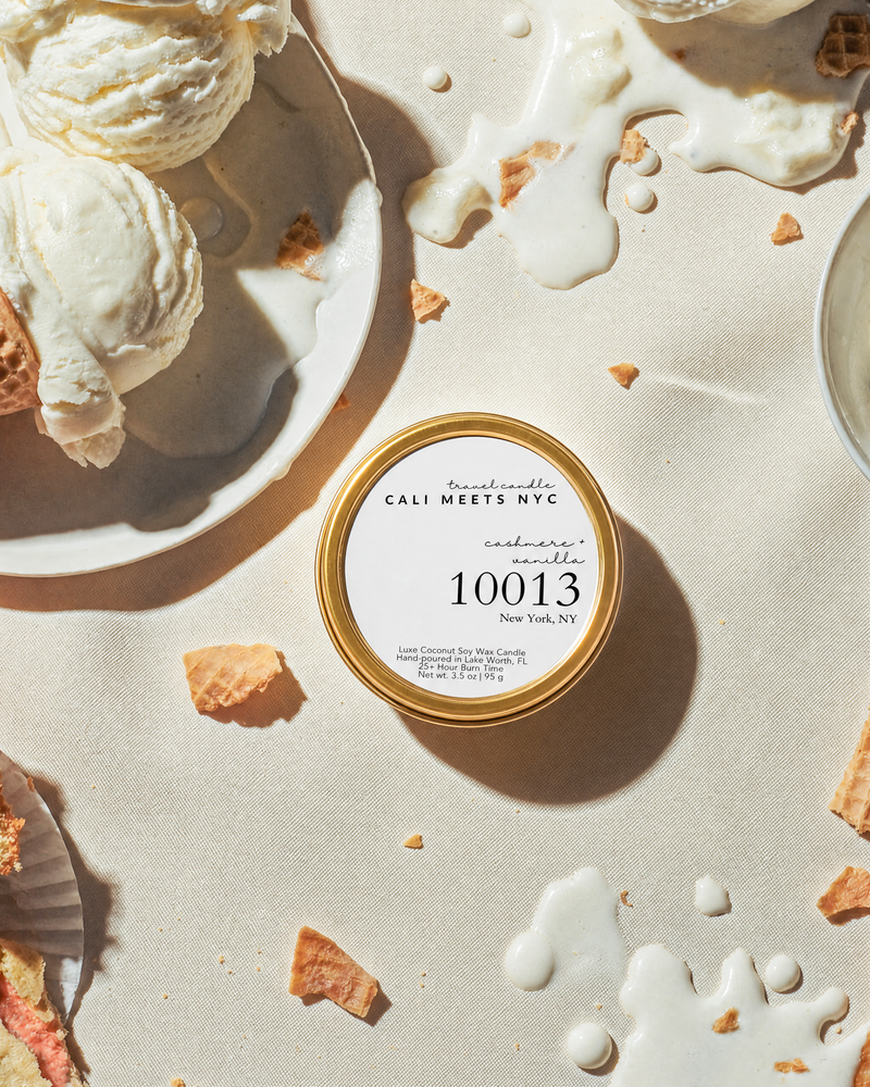 10013, Cashmere + Vanilla Coconut Soy Candle Tin