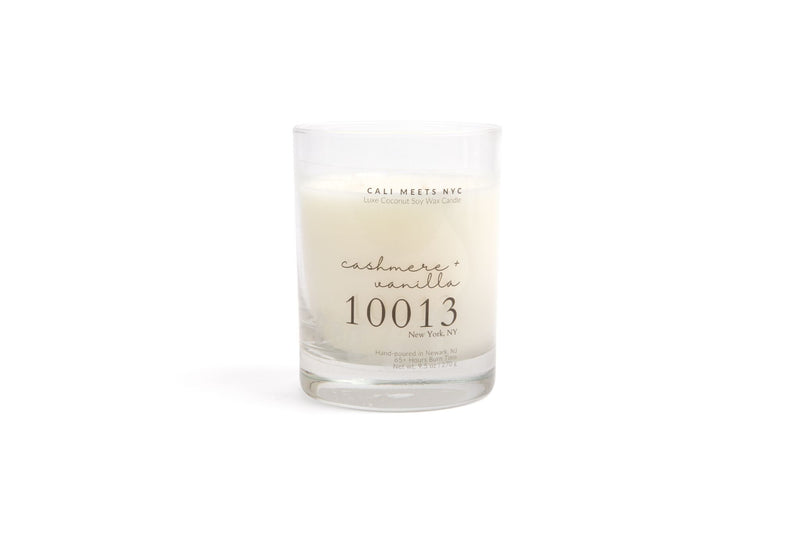 10013, Cashmere + Vanilla Coconut Soy Candle - Cali Meets NYC