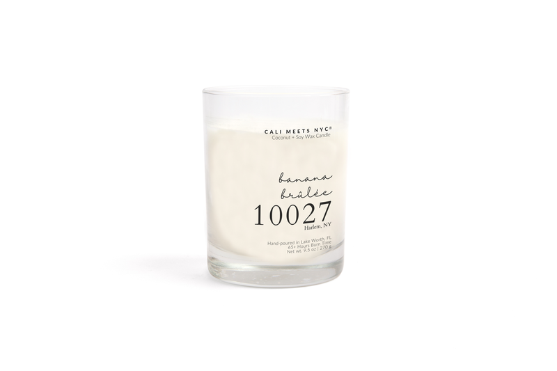 10027, Banana Brûlée Coconut Soy Candle - Cali Meets NYC