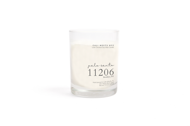 11206, Palo Santo Coconut Soy Candle - Cali Meets NYC