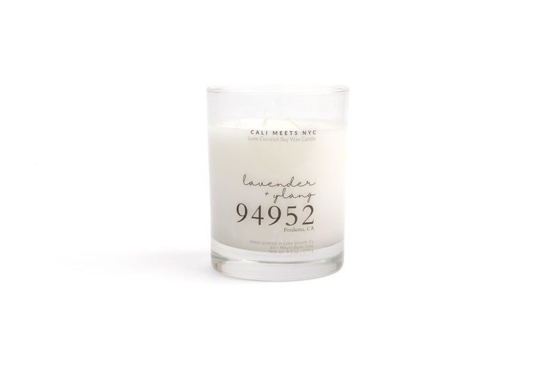 94952, Lavender + Ylang Coconut Soy Candle - Cali Meets NYC