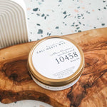 10458, Cotton Blossom + Sandalwood Coconut Soy Candle Tin