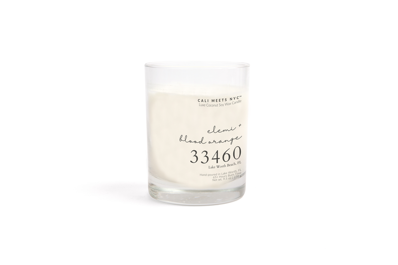 33460 Elemi + Blood Orange Coconut Soy Candle - Cali Meets NYC