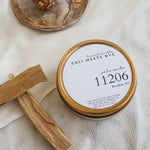 11206, Palo Santo Coconut Soy Candle Tin