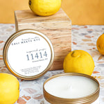 11414, Sugared Yuzu Coconut Soy Candle Tin - Cali Meets NYC