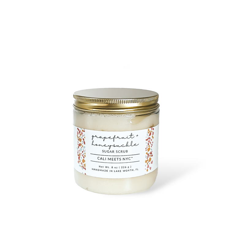 Grapefruit + Honeysuckle Sugar Scrub - Cali Meets NYC