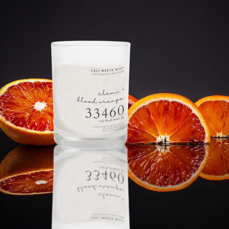 33460 Elemi + Blood Orange Coconut Soy Candle - Cali Meets NYC