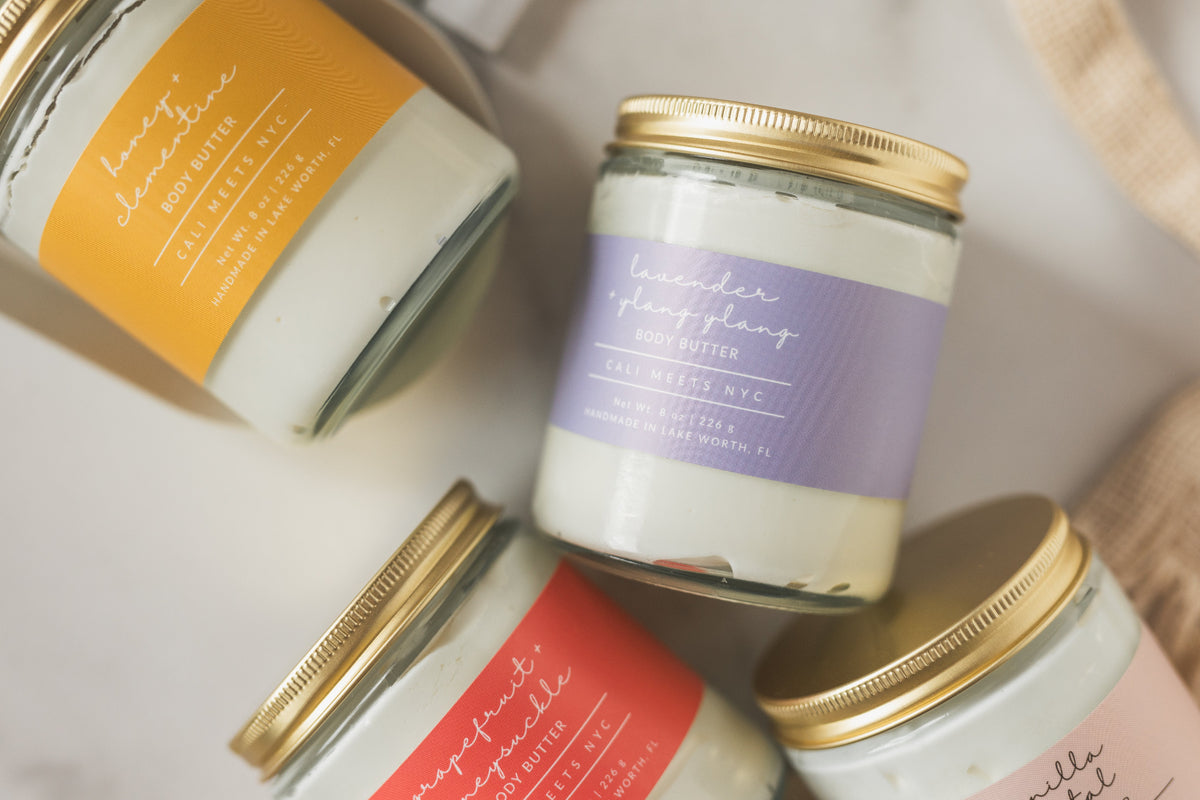 Lavender and Ylang Whipped Body Butter with Deep Moisturizing Shea Butter - Cali Meets NYC