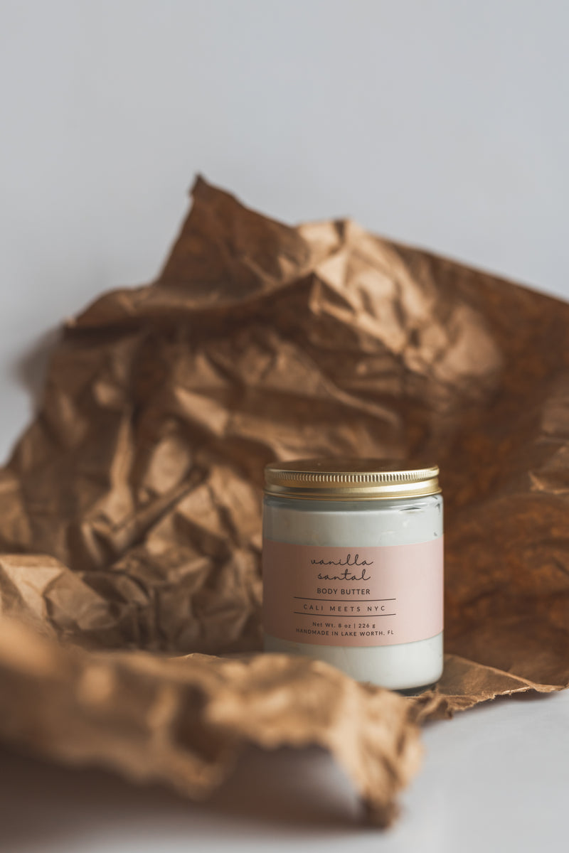 Vanilla Santal Whipped Body Butter with Deep Moisturizing Shea Butter - Cali Meets NYC